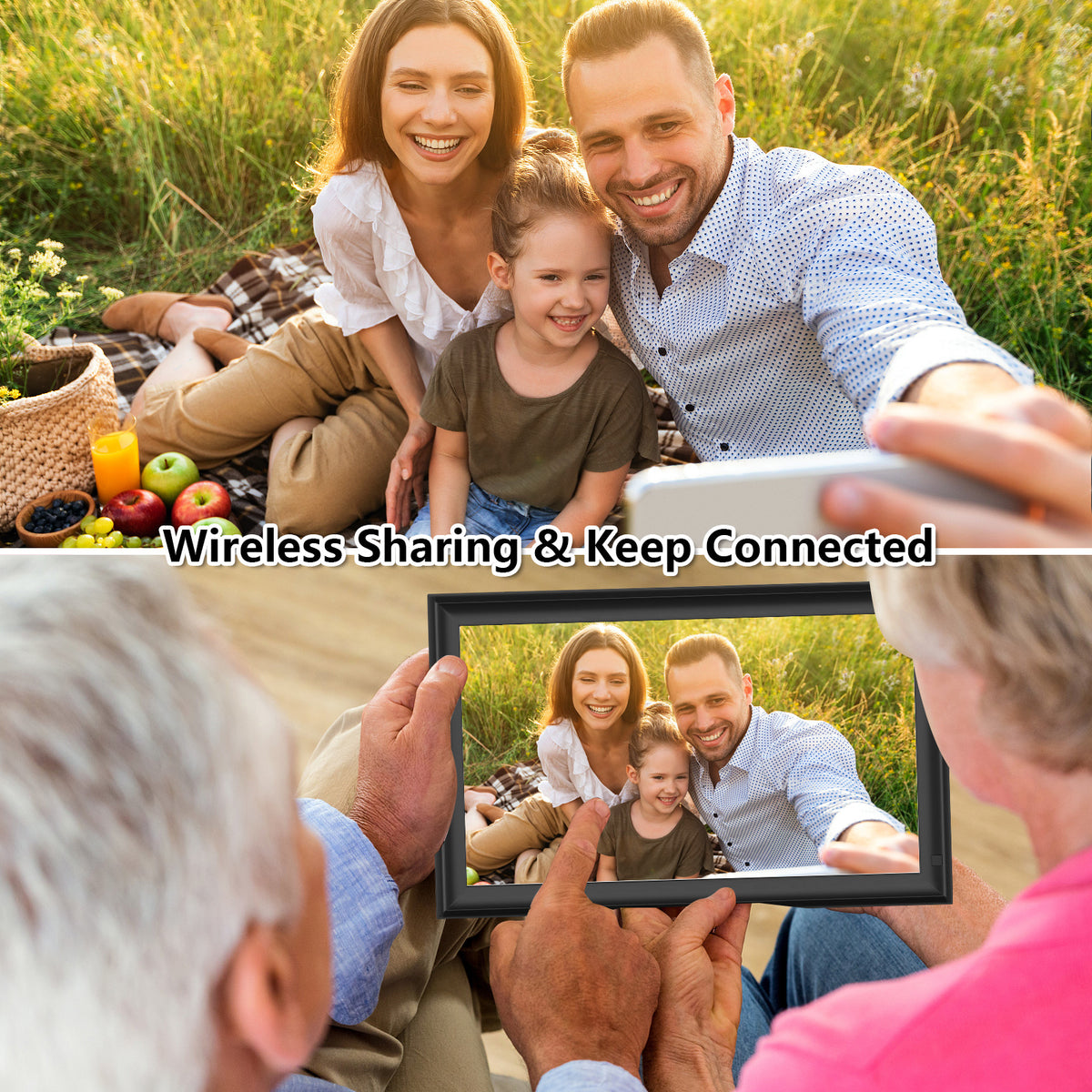 15.6 inch FRAMEO Large Digital Photo Frame Wifi Model NO.15.6inch Wifi ZN-DP1502 15.6inch 1920*1080 IPS RAM: 2GB/64GB 2.4G/5G/Wifi 6 Resolution：1920*1080 IPS FRAMEO