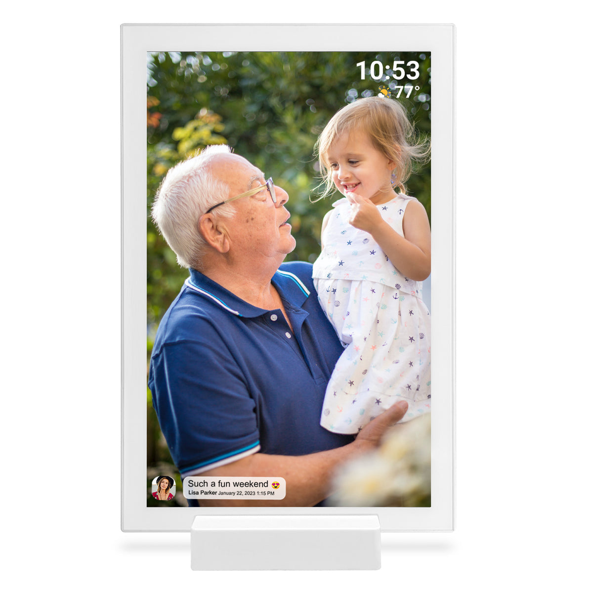 FRAMEO 10.1 Inch WiFi Digital Photo Frame,1280x800 HD IPS LCD Touch Screen,Auto-Rotate Portrait and Landscape,32GB Storage,Share Moments Instantly via Frameo App from Anywhere