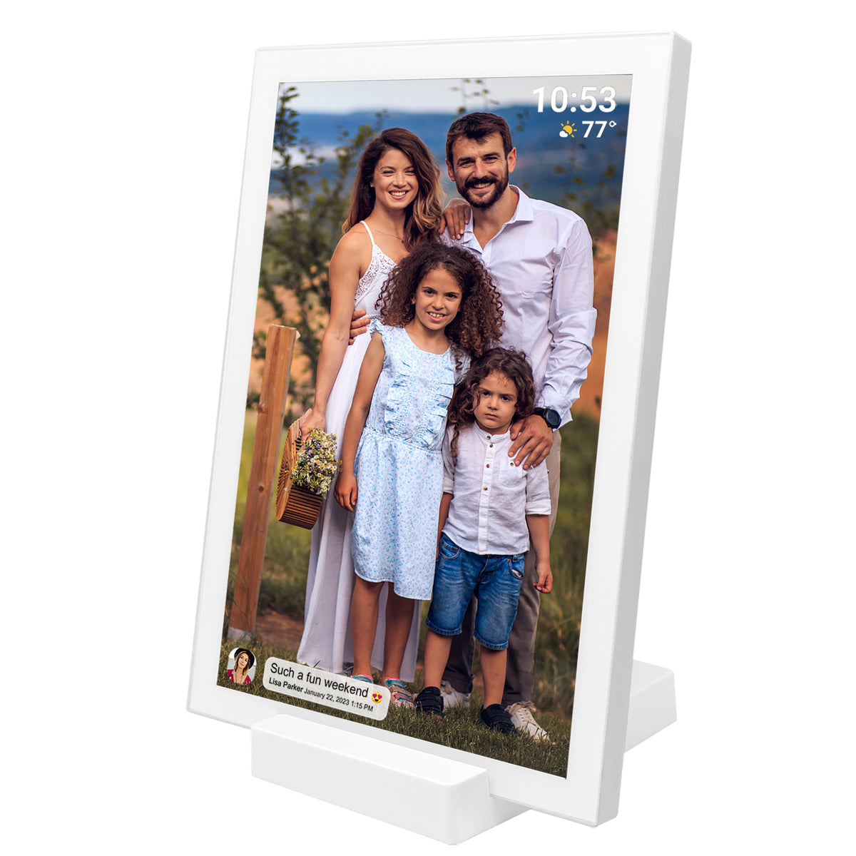 FRAMEO 10.1 Inch WiFi Digital Photo Frame,1280x800 HD IPS LCD Touch Screen,Auto-Rotate Portrait and Landscape,32GB Storage,Share Moments Instantly via Frameo App from Anywhere