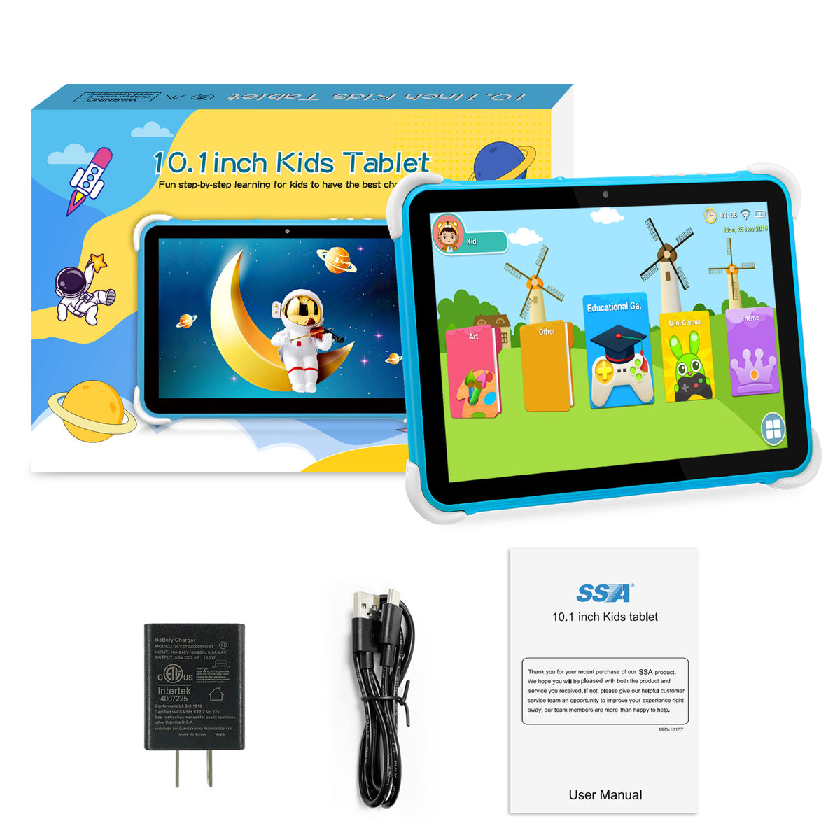 Smartfamilyplanner 10.1 inch Kids Tablet PC