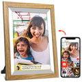 10.1 inch Wooden Digital Photo Frame Model NO.ZN-DP1002F 10.1 Inch Wi-Fi Digital Photo Frame Wooden RK3126 1G/16GB FRAMEO / SSA App Wooden Frame Color:Brown/Yellow/White