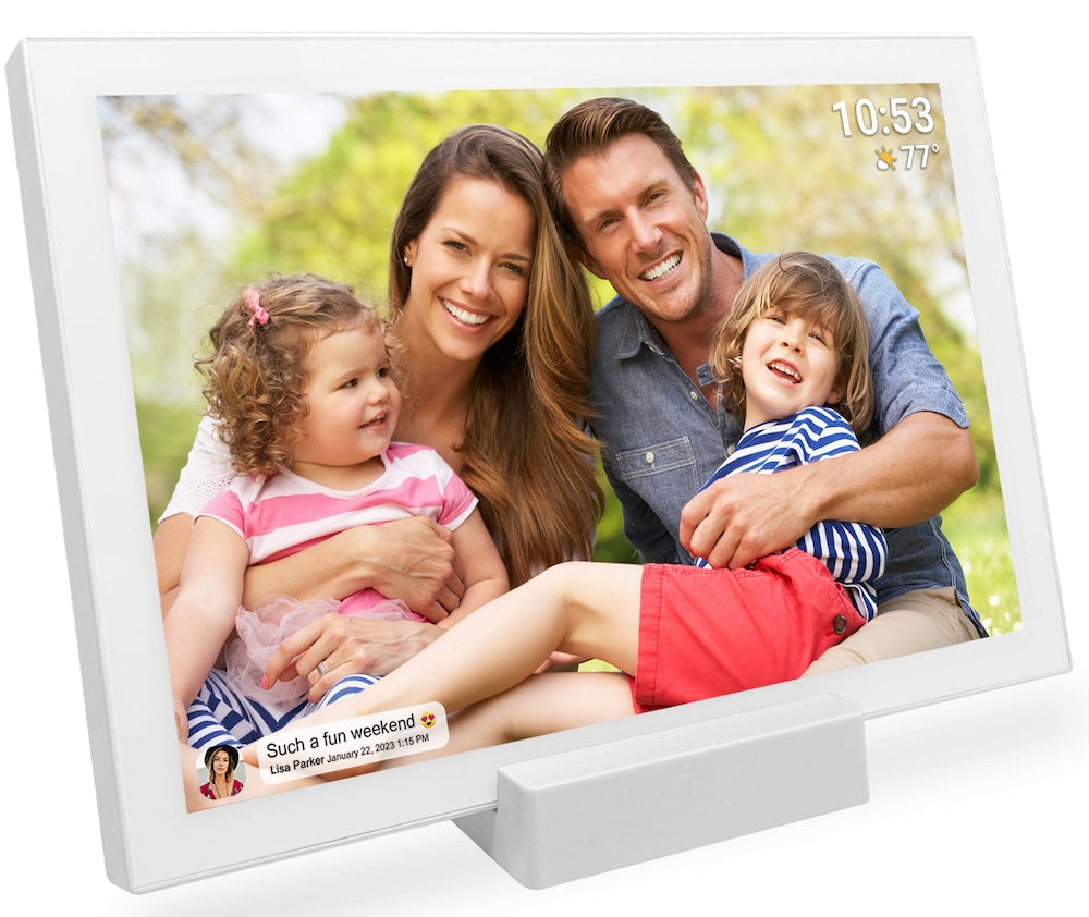 FRAMEO 10.1 Inch WiFi Digital Photo Frame,1280x800 HD IPS LCD Touch Screen,Auto-Rotate Portrait and Landscape,32GB Storage,Share Moments Instantly via Frameo App from Anywhere